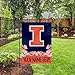 Rico Industries NCAA Illinois Fighting Illini Personalized Garden Flag