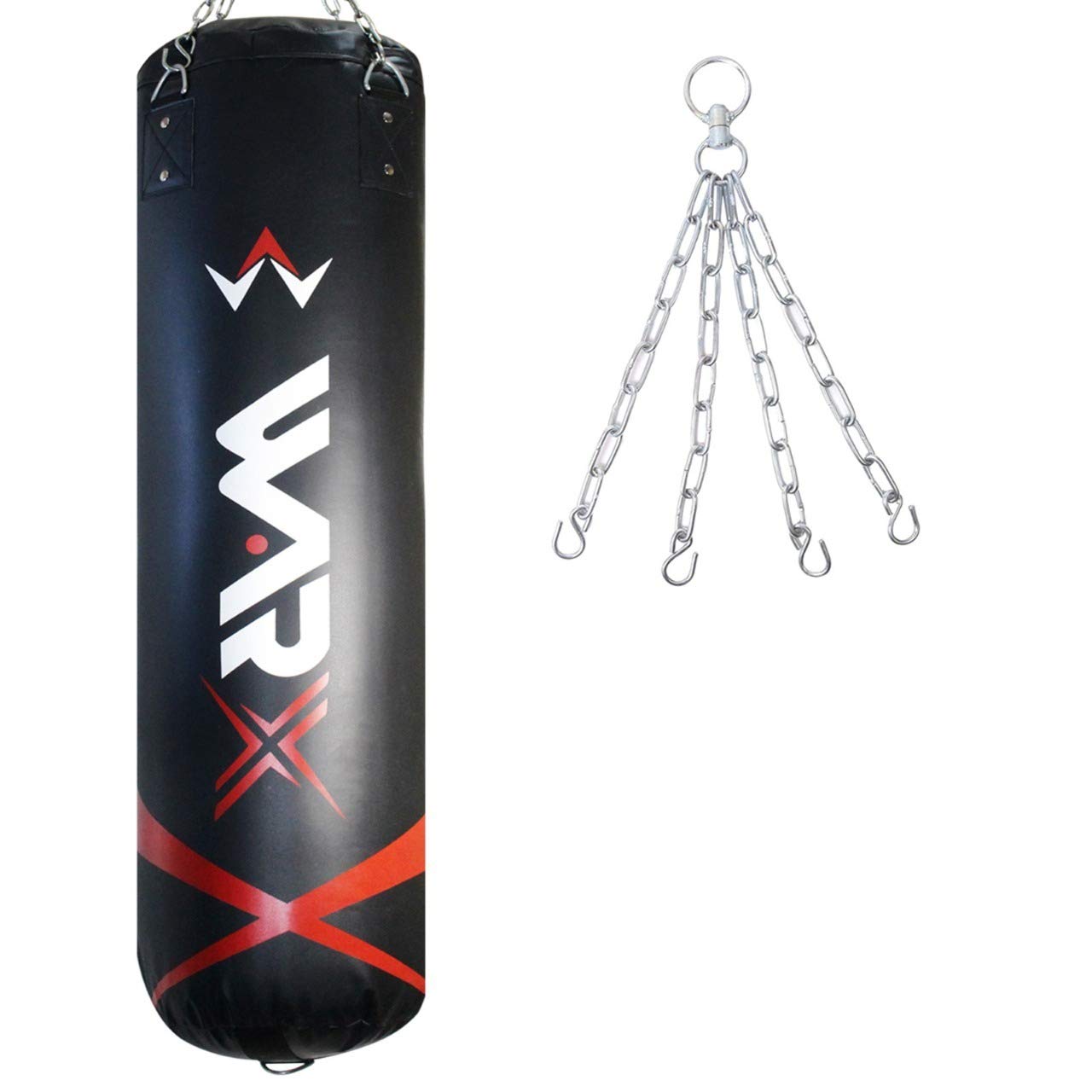 WARX 4ft/5ft UNFILLED Punch Bag + Chain/Punchbag/Kick bag/Training/Gym. (5)