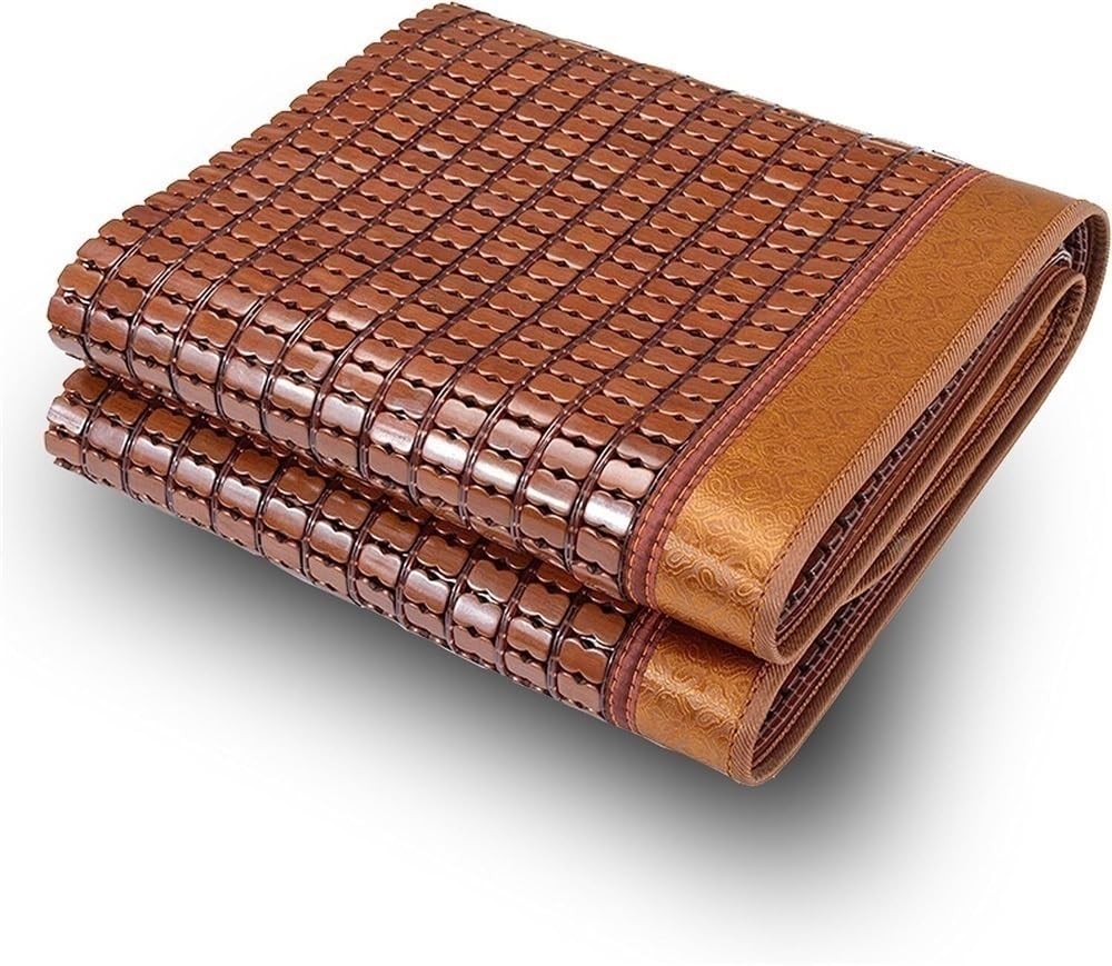 MESCXTY Summer Sleeping Mat, Cooling Mat Mattress, Bamboo Foldable Bed Cool Mattress for Home School Dormitory(1.35 * 1.95m)