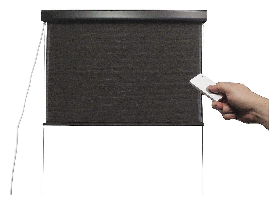 Premium Outdoor Sun Shade, Motorized-Remote, 8-Feet by 8-Feet, Kona