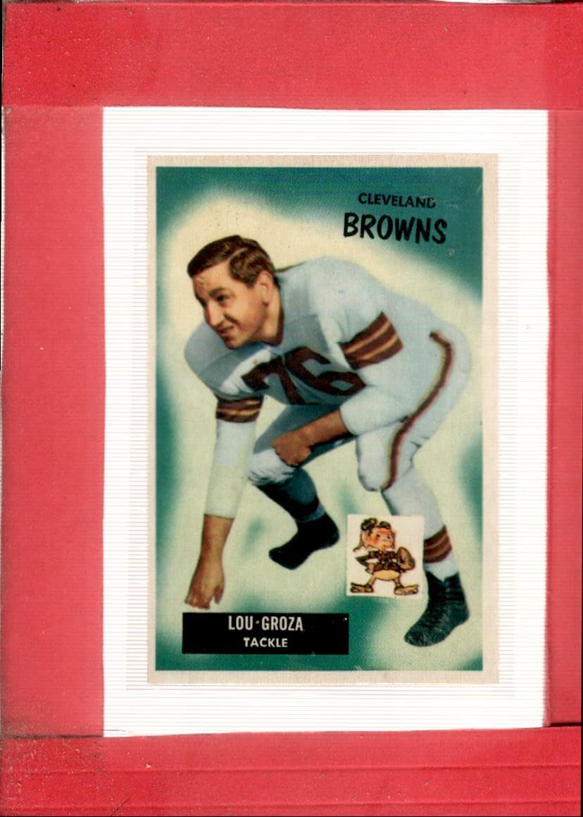 1955 Bowman #37 Lou Groza NM+ Cleveland Browns Football