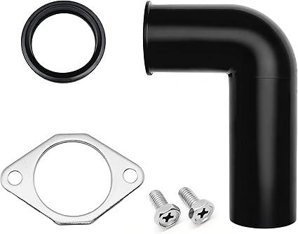 Mr. Scrappy Garbage Disposal Drain Elbow Replacement Kit - Includes 1.5" Elbow, Flange, Gasket, and Two Screws