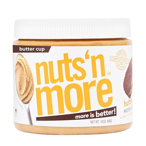 Miniatura 26 de Nuts 'N More - Mantequilla de maní con pretzel de arce y chocolate, completamente natural, alta en proteínas y baja en carbohidratos y azúcar, sin