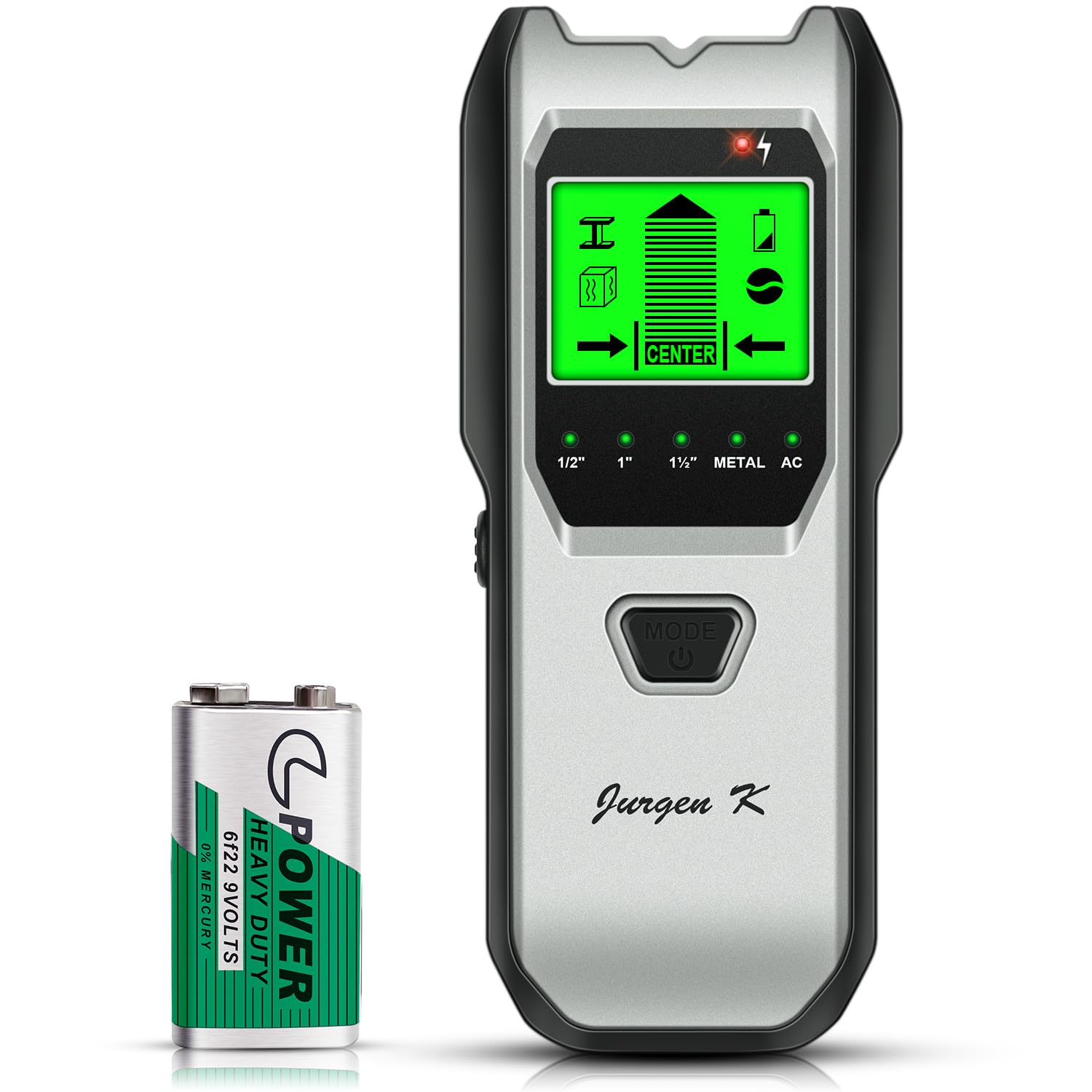 Jurgen K Stud Finder - 5-in-1 Wall Scanner -9
