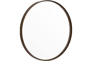 Flash Furniture Jennifer Large Round Wall Mirror