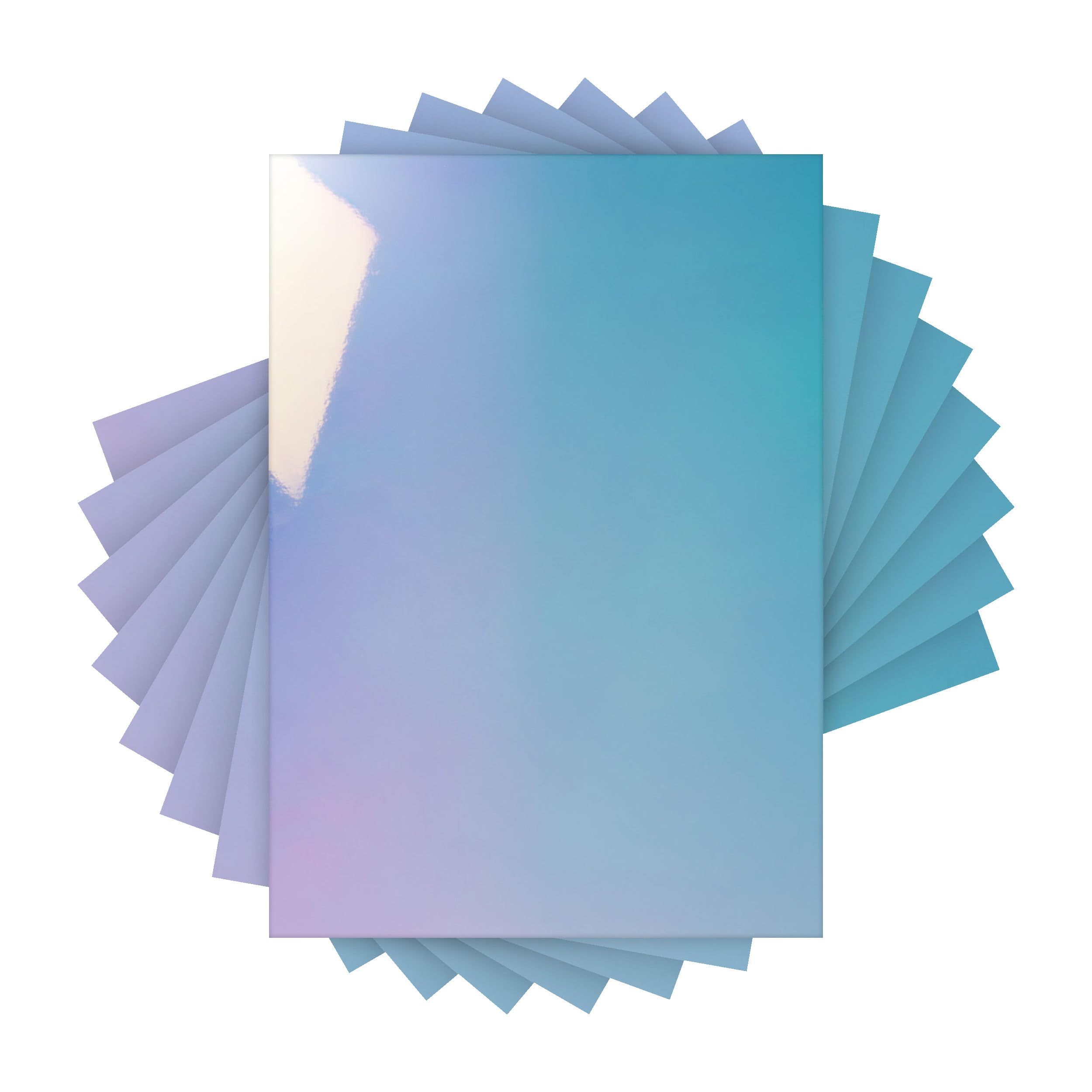 Craft Perfect Mirror Card - High Gloss Iridescent - Bejeweled Blue - 250 GSM - A4 (40 Sheets)