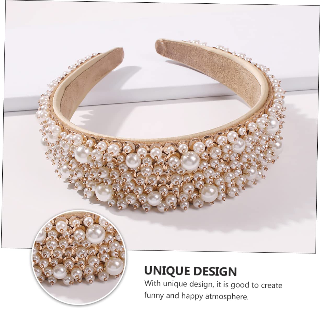 FRCOLOR 3 Piezas diadema de aro de pelo de sombreros para mujeres accesorio para el cabello para diademas de brillo para bonita diadema aro de pelo de moda paño