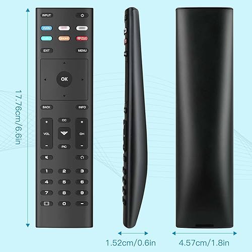 Miniatura 7 de Control remoto universal XRT136 para VIZIO Smart TV Remoto Reemplazo XRT140 XRT260 XRT270 DEMPVPX Series Smart TV con 6 botones de acceso directo,