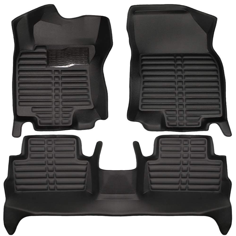 fussmatten profi Alfombrillas para Nissan Qashqai (2ª generación) J11 2014-2021 piel sintética TPE para todo tipo de climas, alfombrillas antideslizantes, alfombrillas de goma para todo tipo de climas