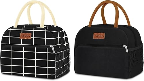 Lonchera aislada para mujereshombres, pequeña a prueba de fugas, bonita lonchera para el trabajo, oficina, picnic, playa o viajes, para adultos, a