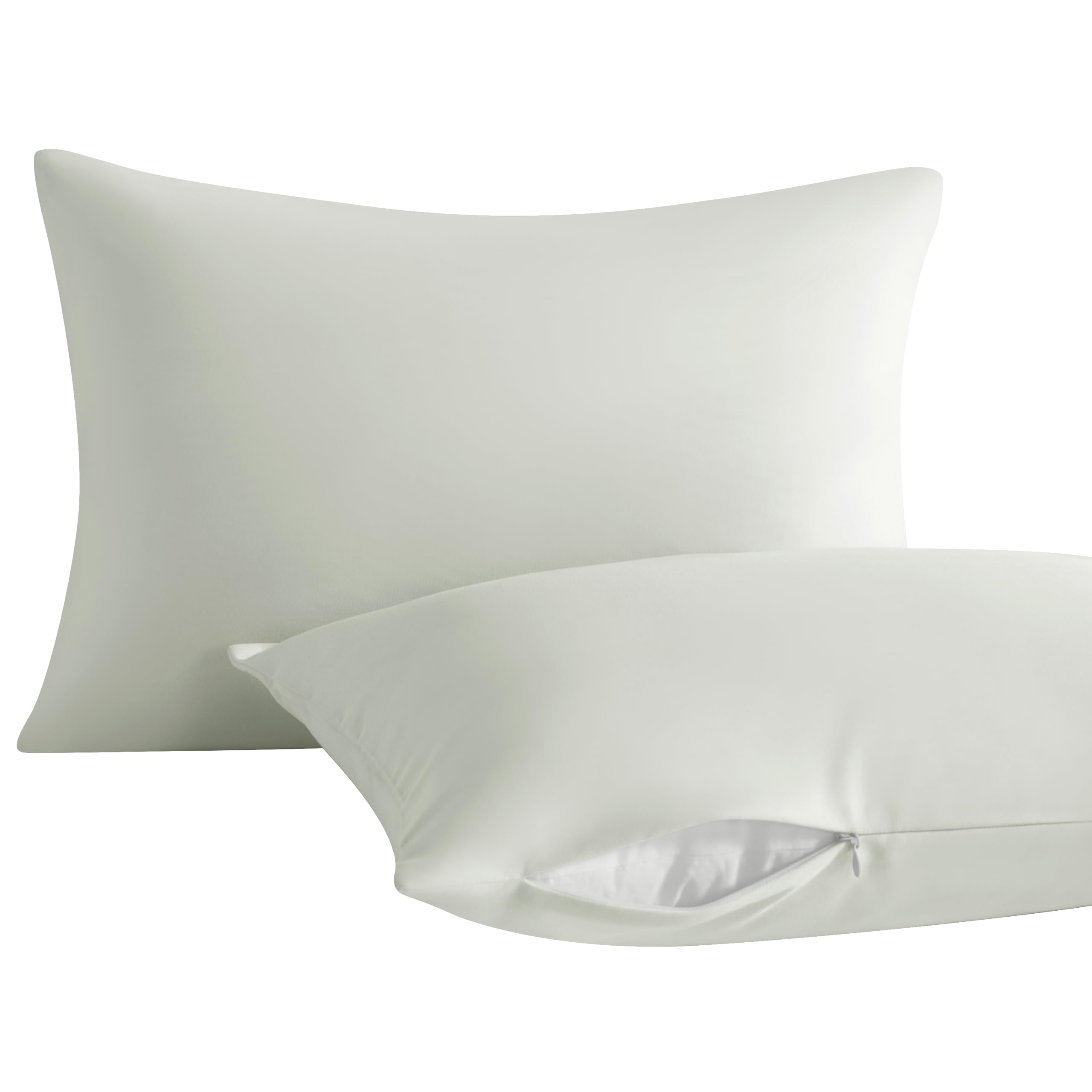 NTBAY Toddler Pillows with Pillowcases Set, 4 Piece 13 x 18, Light Grey