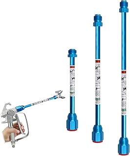 Airless Paint Sprayer Spray Gun Tip Extension Pole Rod 3 Pack Airless Sprayer Gun Spray Painting Wand 8inch 11.8inch 20inch
