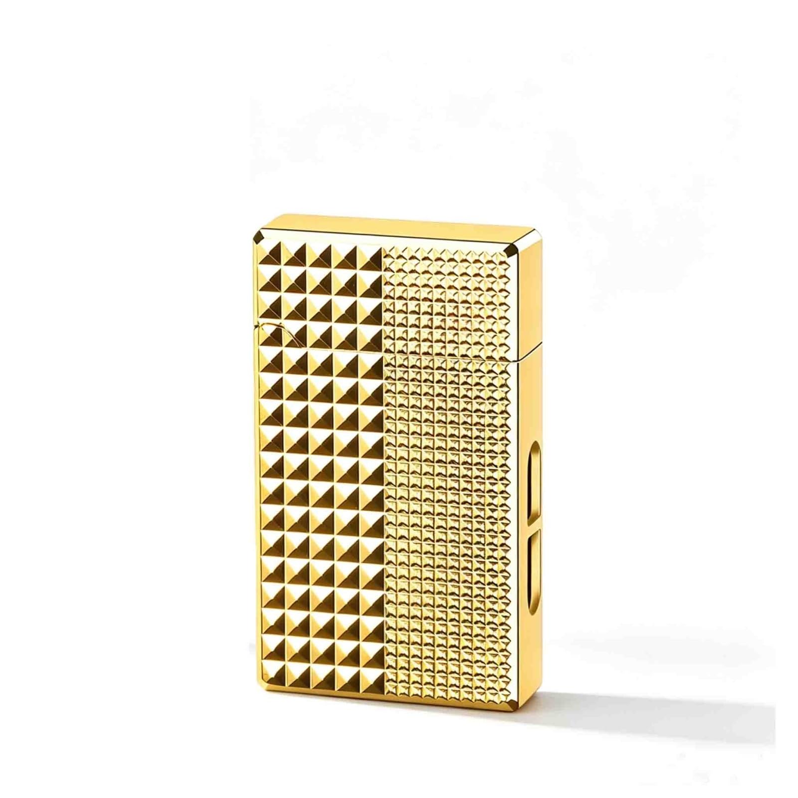 OGQBEAPC Featuring a soft-flame design and a visible fuel window with blue backlighting, this embossed butane lighter makes an for men.(A)