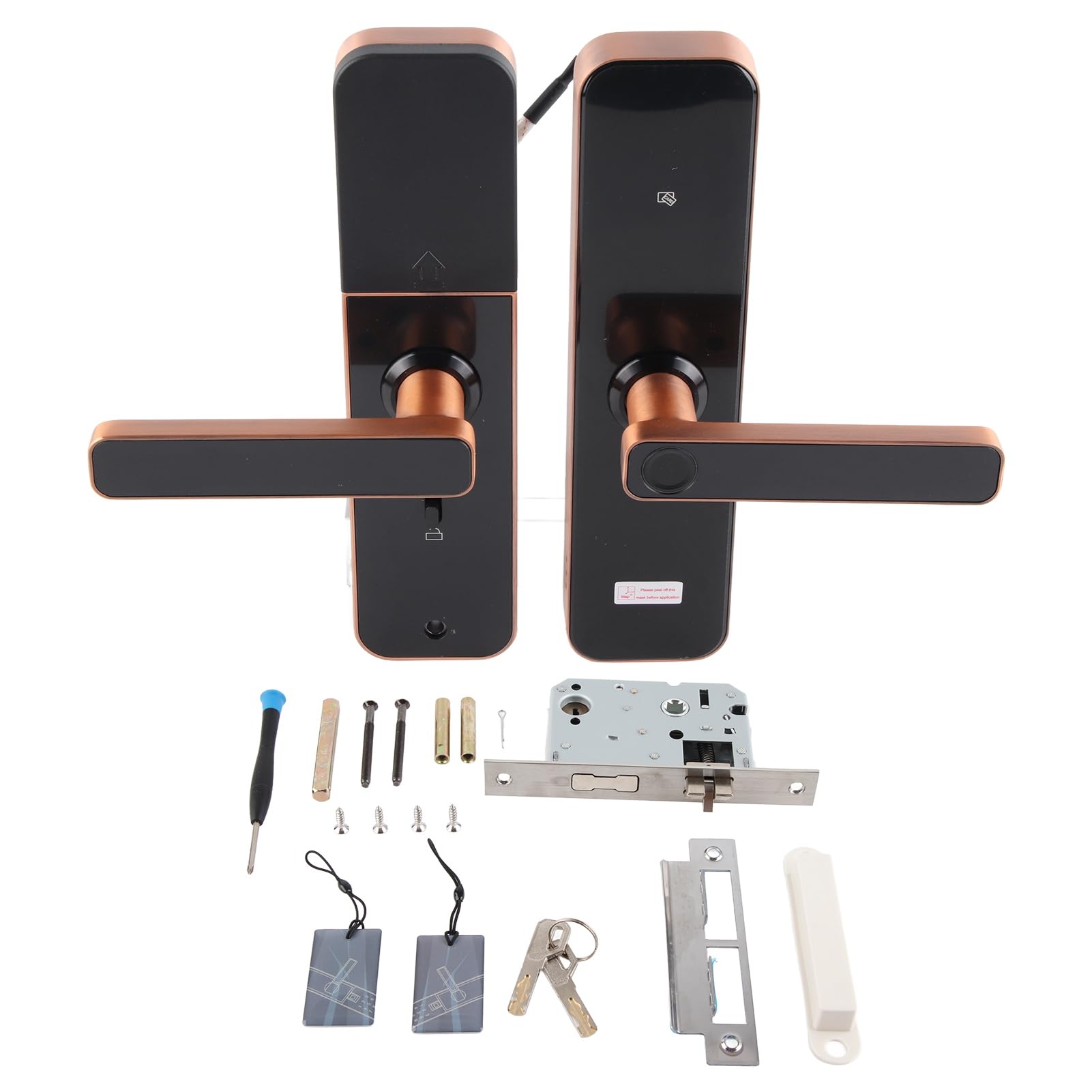 Nutriess Wi Fi Smart Door Lock Touch Panel Fingerprint Multiple Unlocking Modes Virtual Code Tuya Smart Home Office Secure Access