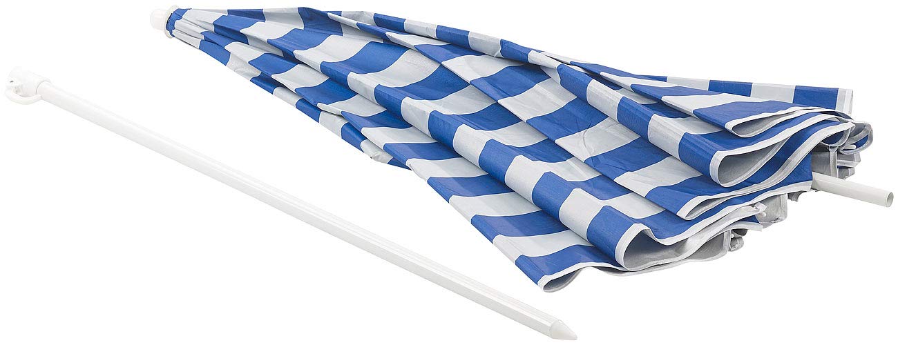 Royal Gardineer Reise Sonnenschirm: 2er-Set Sonnenschirme 2-teilig mit Sonnenschutz UV30+, Tasche, Ø160cm (Strandschirm, Strandschirme UV, Sichtschutz)
