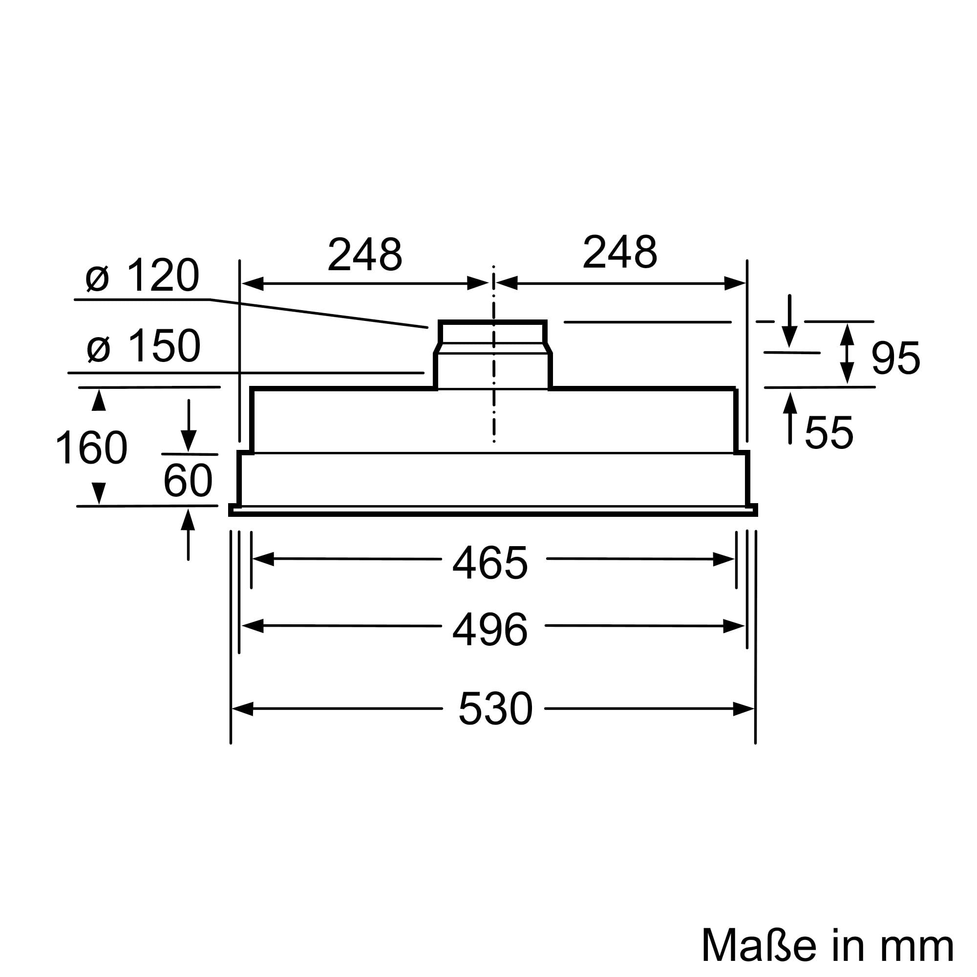 Siemens LB55565 iQ300 Dunstabzugshaube / Extrem Leise / LED-Beleuchtung