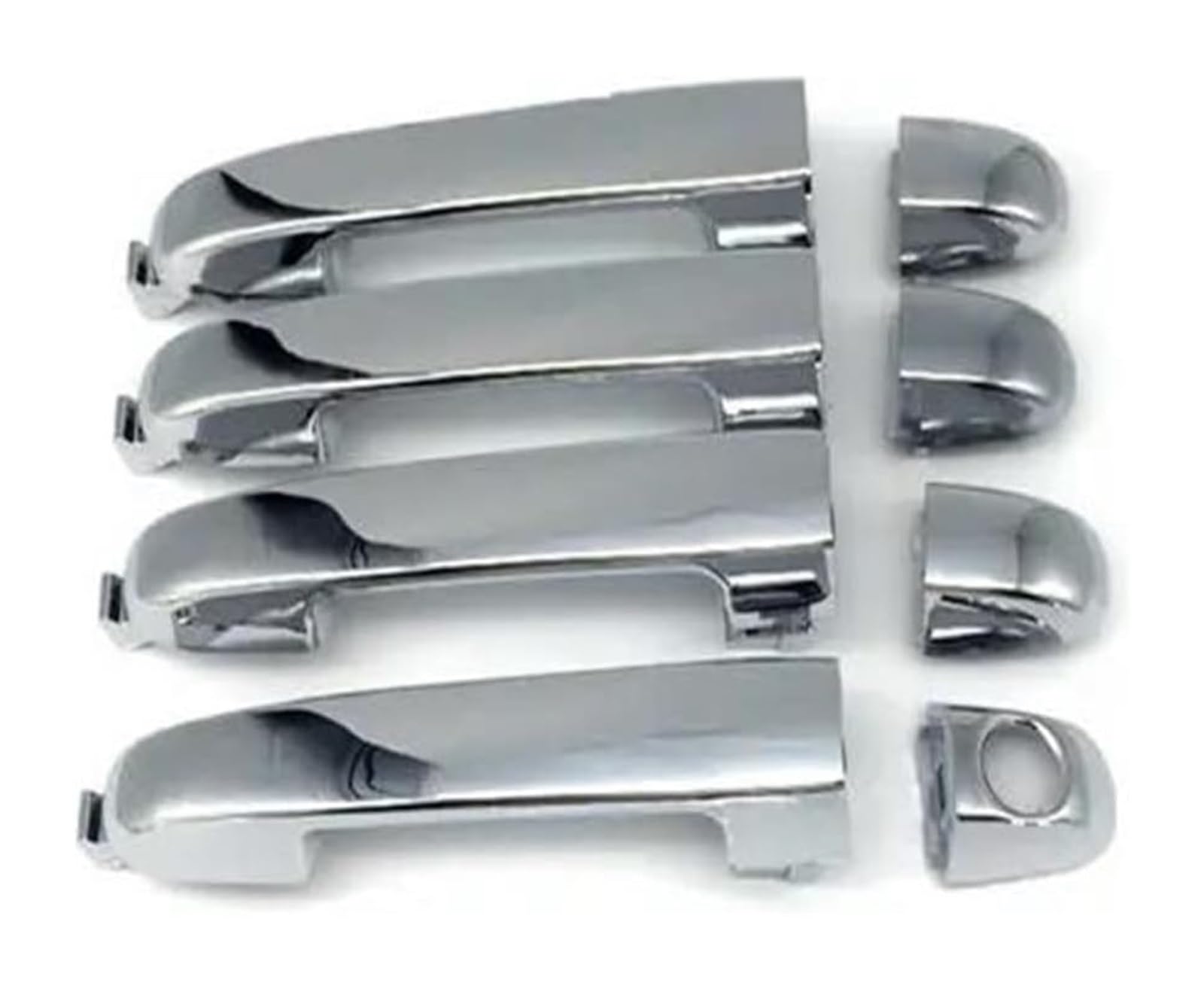 Hckclmbmzw A For Ki For Forte For Cerato For Koup 4D 5D 2009-2013 826511M020 82651-1M020 Chrome Door Handle Set Protection Guards Door Handle Cover(A)