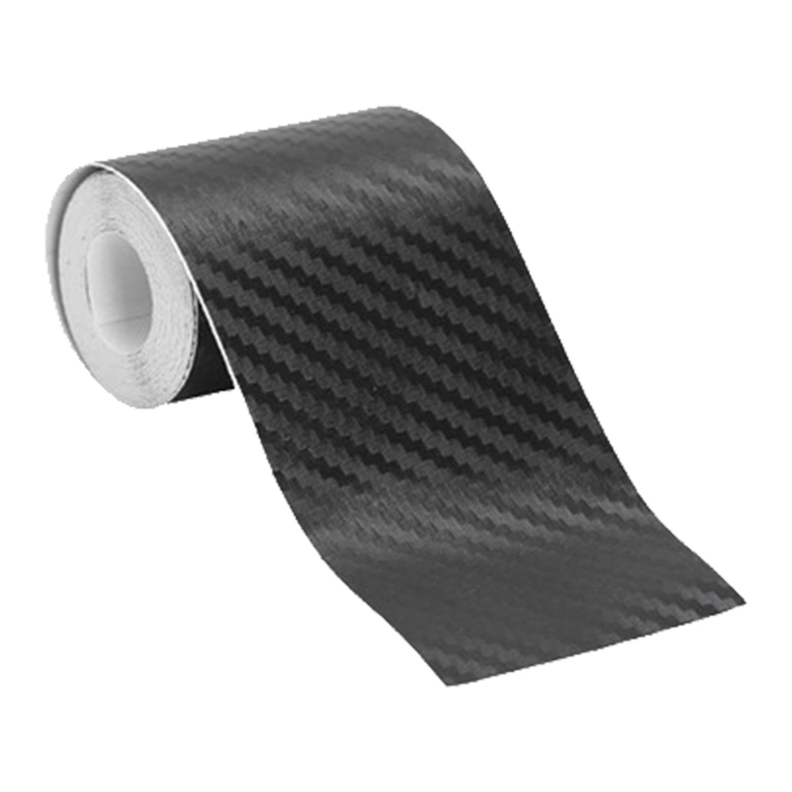 Teksome Width 5Cm Carbon Fiber Detailing Tape - Wrap Detailing Film - Adhesive Twill Weave Sheet Sticker For Protection, Carbon Car Door Edge Guard For Car, Bumper