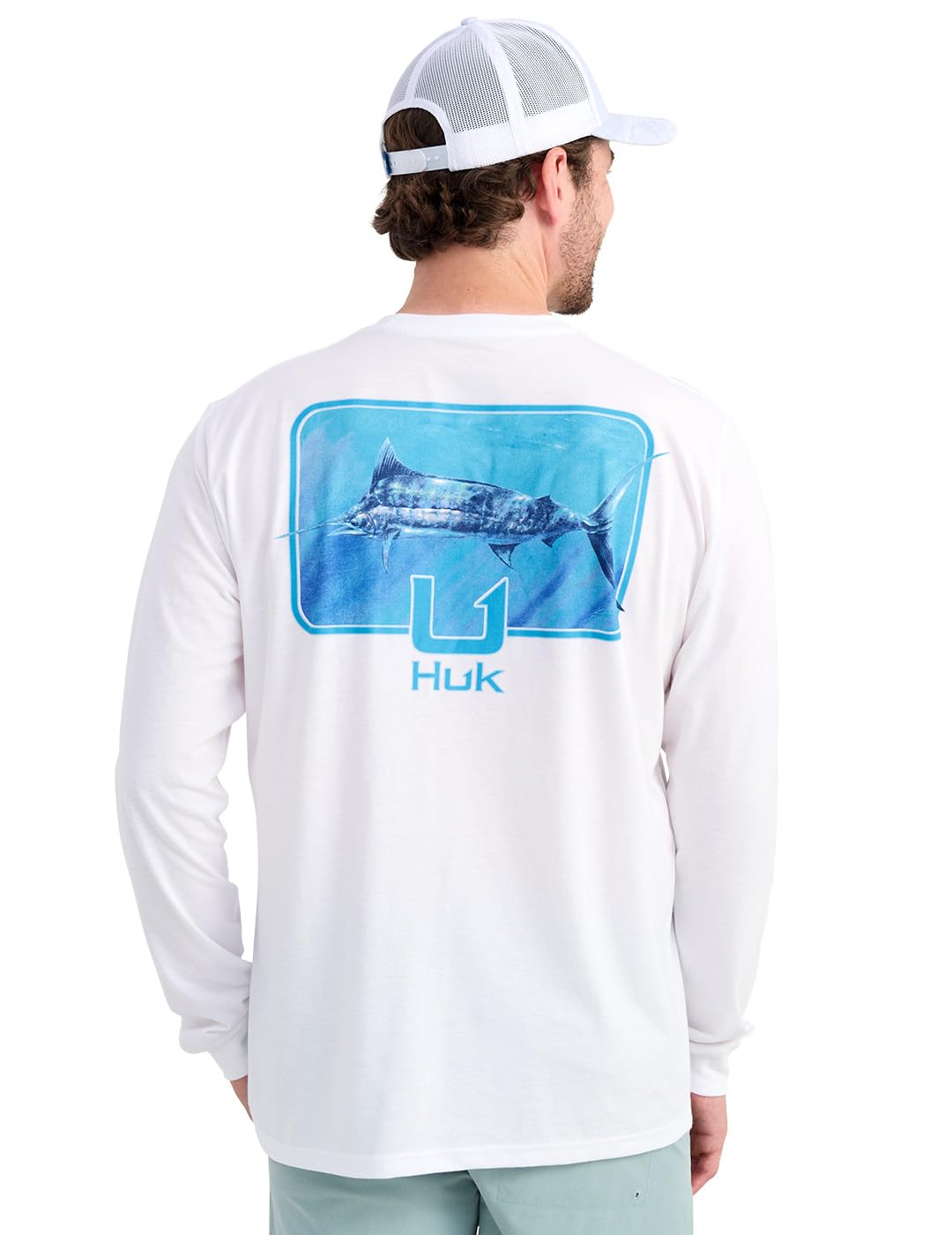 HUK Men's Kc Scott Pocket Tee, Comfortable Performance Fishing Long Sleeve T-Shirt with Chest Pocket