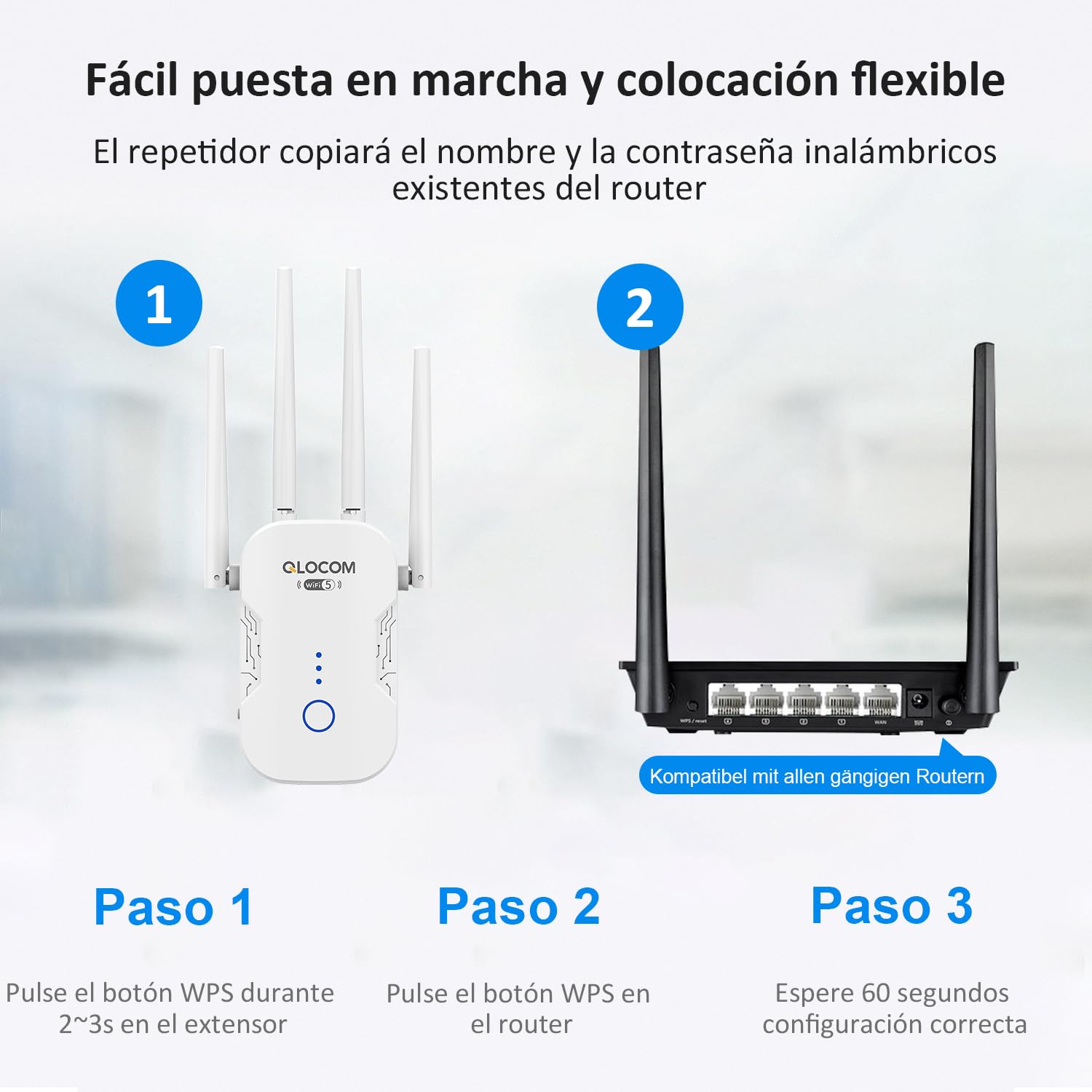 Repetidor De Senal Wifi Largo Alcance Antenas Amplificador