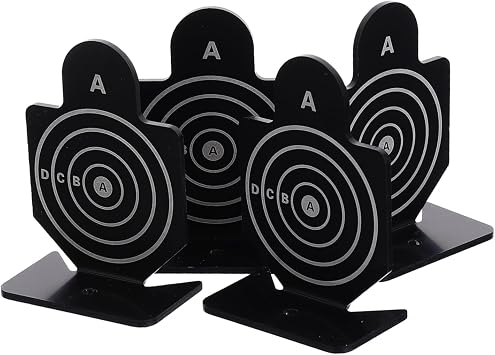 1 Set 4pcs Training Targets Aluminum Range Target Steel Shooting Target Toys Kidcraft Playset Shooting Board Shooting Target Model