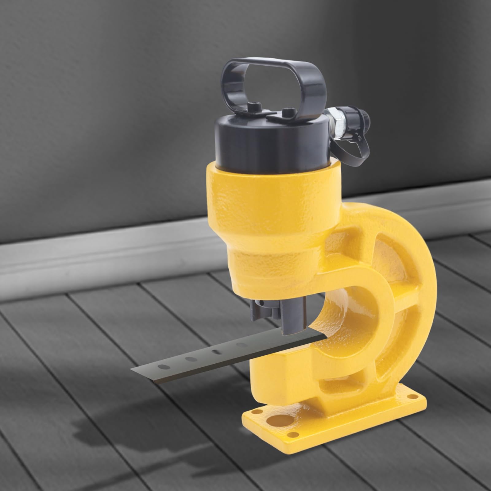 31T hidráulico hole puncher con 4 Herramientas(ф10.5mm/ф13.8mm/ф20.5mm/ф17.5mm), Punzonadora de Chapa, Punzonadora hidráulica CH-60, Para barras de cobre, barras de aluminio