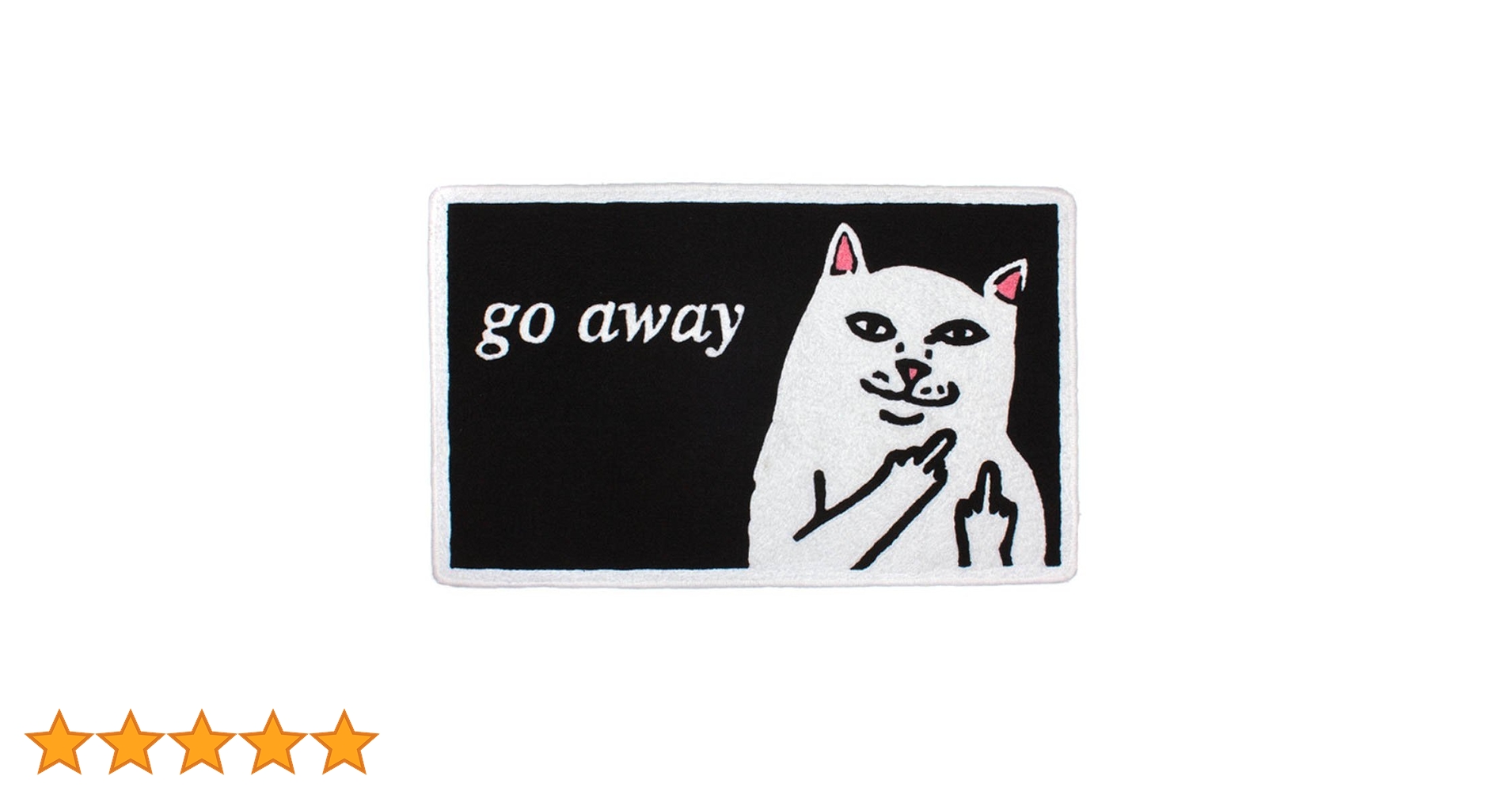 RIPNDIP Go Away ラグ マット Go Away Rug (Black) – RIPNDIP