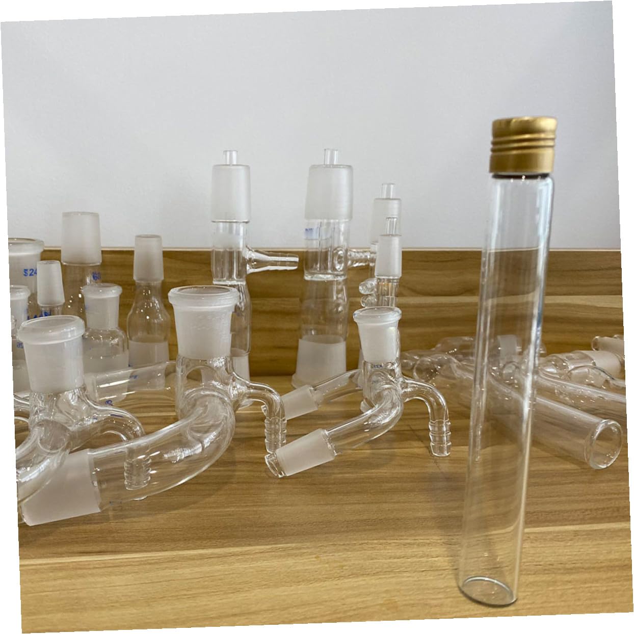 PLAFOPE 20 Piezas tubo de muestra tubos de ensayo de vidrio cristalería de tubo de ensayo terrarios tubos de ensayo serológicos contenedor de almacenamiento de muestras envase