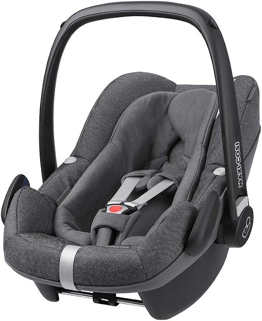 Maxi-Cosi Pebble Plus Baby Car Seat Group 0+, ISOFIX Car Seat, i-Size, 0-12 m, 0-13 kg, 45-75 cm, Sparkling Grey