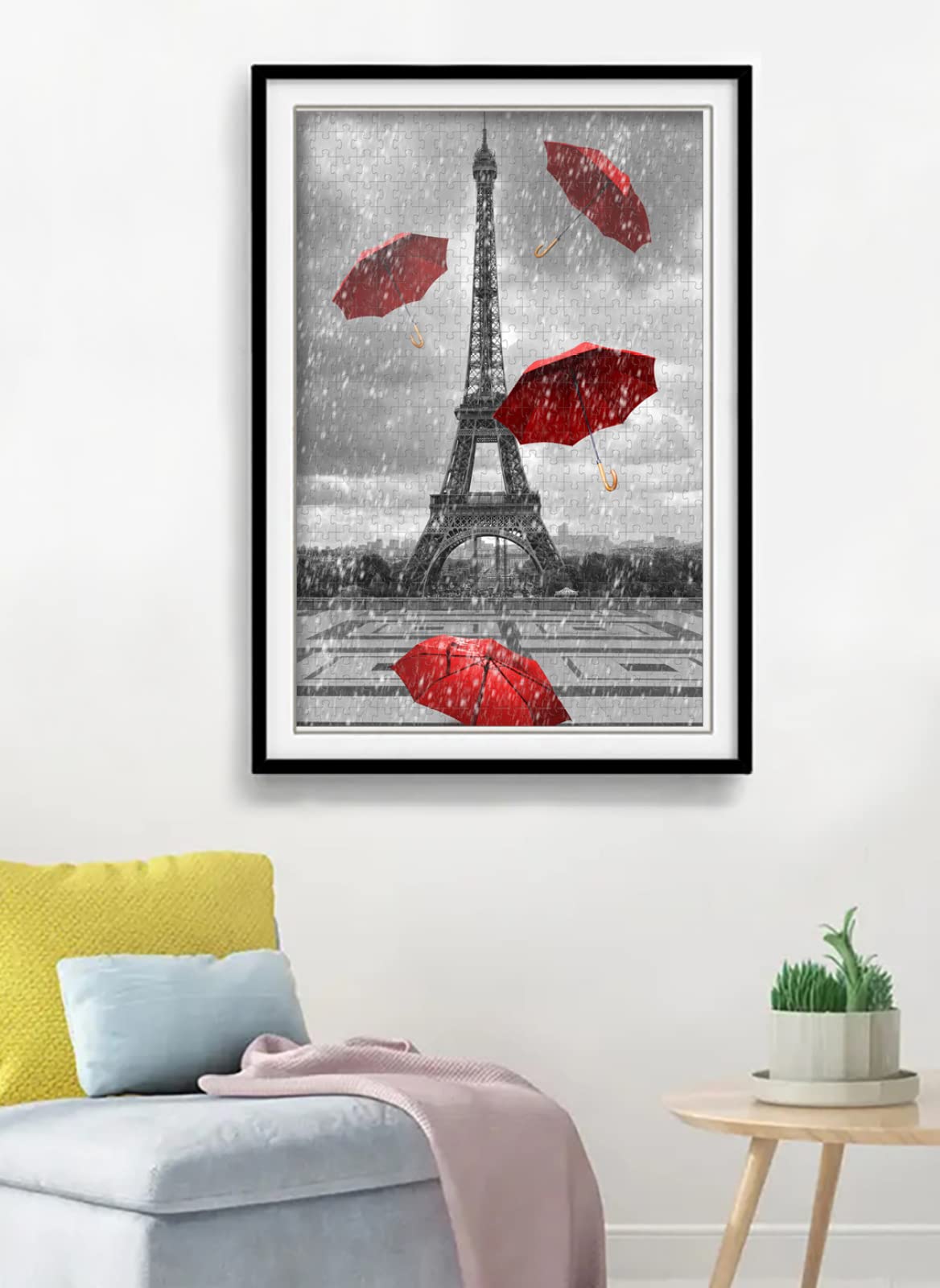 Erwachsenenpuzzle 1500 Teile Puzzle Iron Tower Red Umbrella Challenge Puzzle Set Kinderpuzzle Spiel Unterhaltungsgeschenk