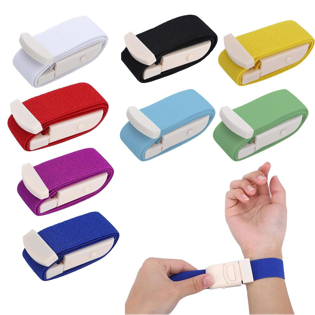8 Unidades De Manguera De Recogida De Sangre, Venas, Manguera Elástica Para Extracción De Sangre, Torniquete Muy Flexible Para Primeros Auxilios, Para Exteriores, Camping, Senderismo