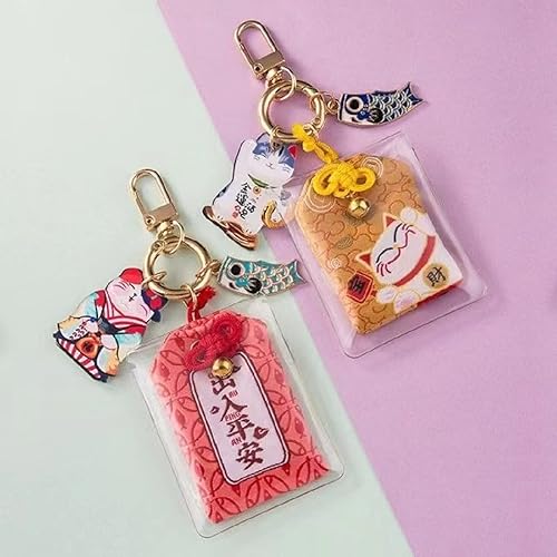 Miniatura 7 de Abalorios de gato de la suerte, colgante japonés Maneki Neko Kawaii, accesorios para bolso, regalo para Navidad, Año Nuevo