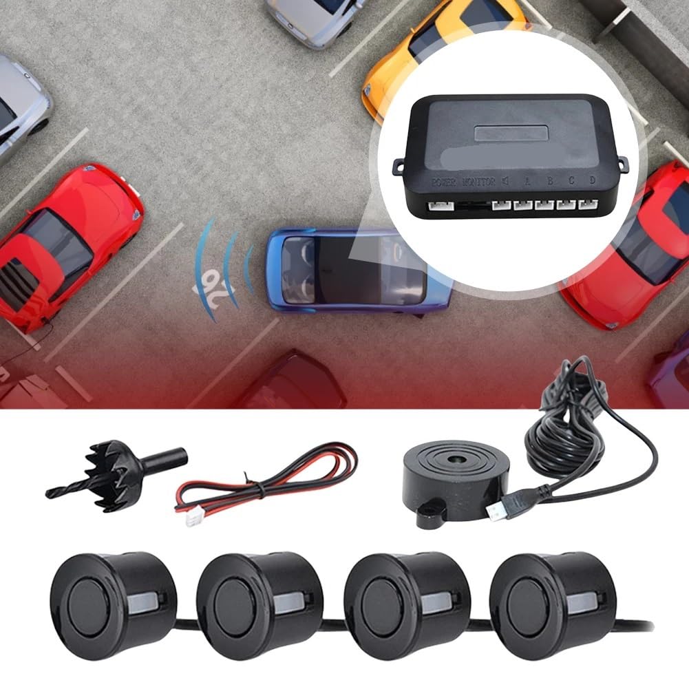 Radar recul Voiture Radar de recul Voiture Radar de recul Alerte sonore Radar de recul arrière pour Voiture Capteur Radar recul