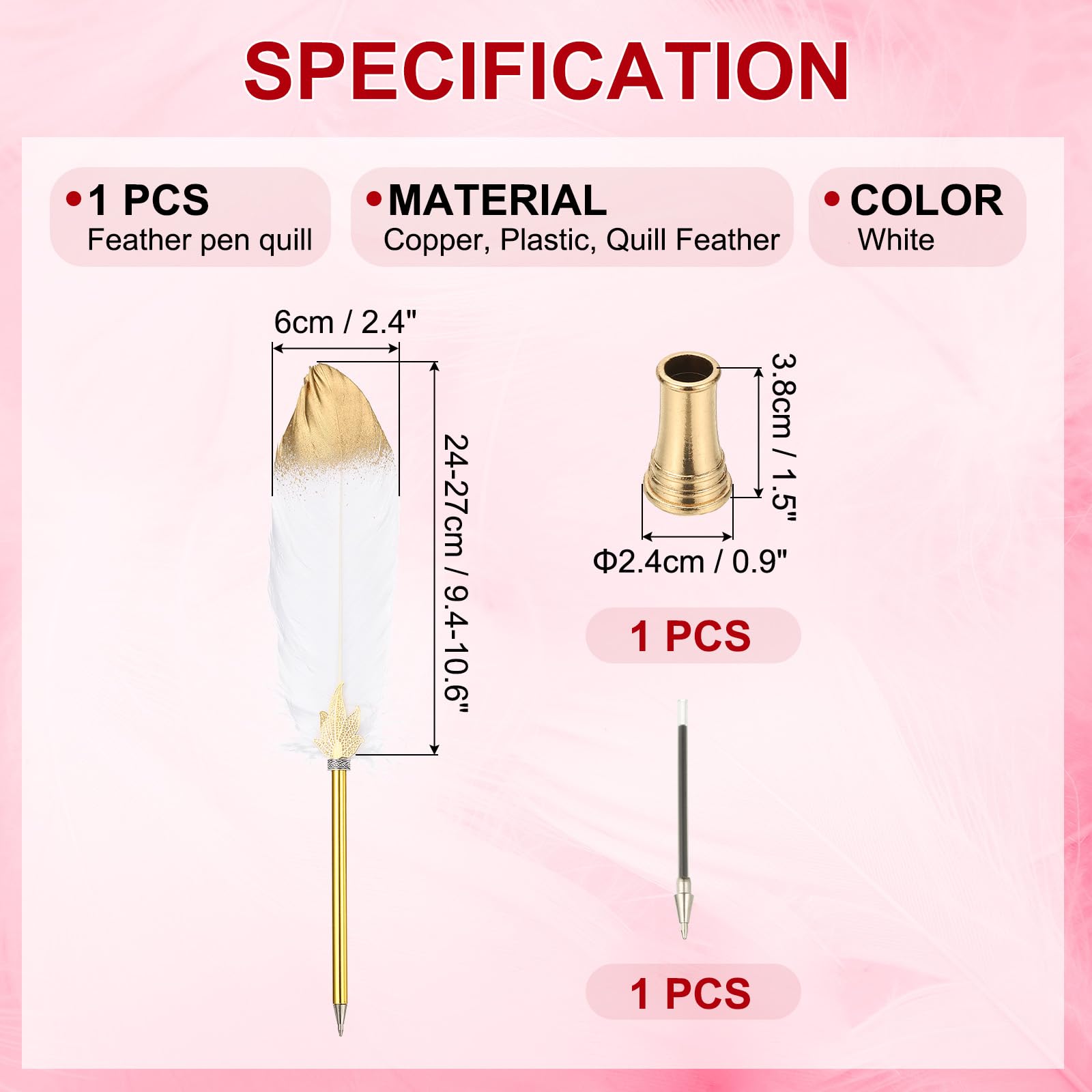 PATIKIL Feather Pen Quill - Image 2