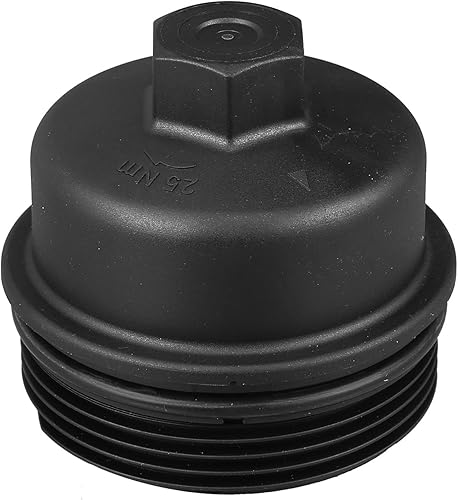 X AUTOHAUX No.55593189 Cubierta de la tapa de la carcasa del filtro de aceite del motor para Buick Encore 2013-2021 para Chevy Aveo Aveo5 2009-2011