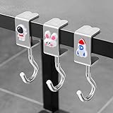 Ganchos de mesa ajustáveis para pendurar bolsas de mochila sob a mesa, ganchos de bolsa de metal resistente para mesa