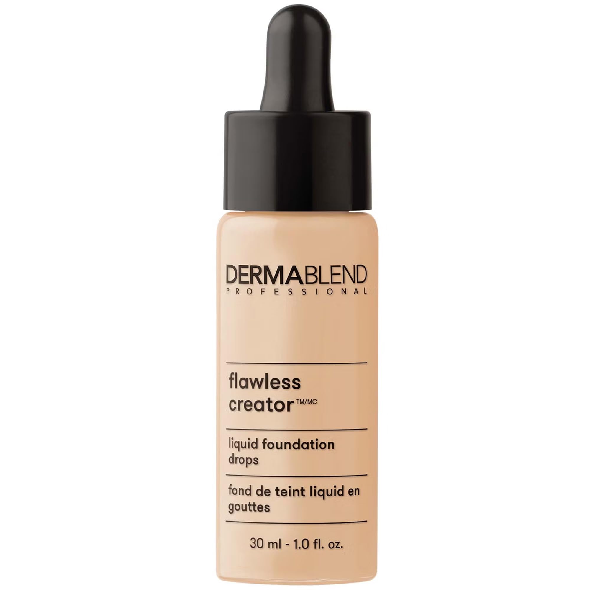 DermablendFlawless Creator Multi-Use Liquid Foundation Makeup, Full Coverage Lightweight Buildable Foundation, Natural Finish, 1 Fl oz.