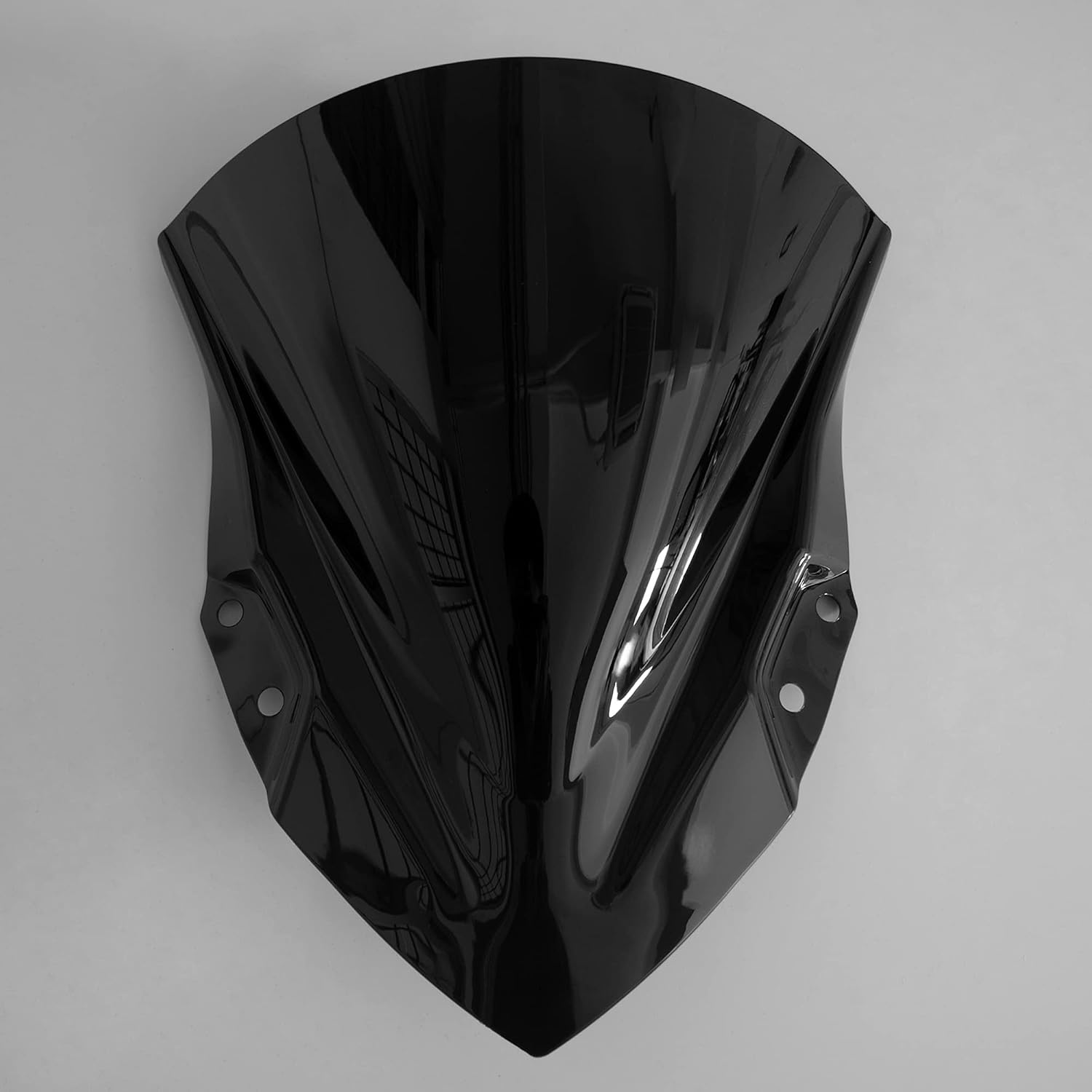 for Ninja400 Ninja 250 EX400 Windshield Cooter WindScreen WindDeflectors Front Windshield Motorcycle Windscreen PC Material 2018～2023(Black)