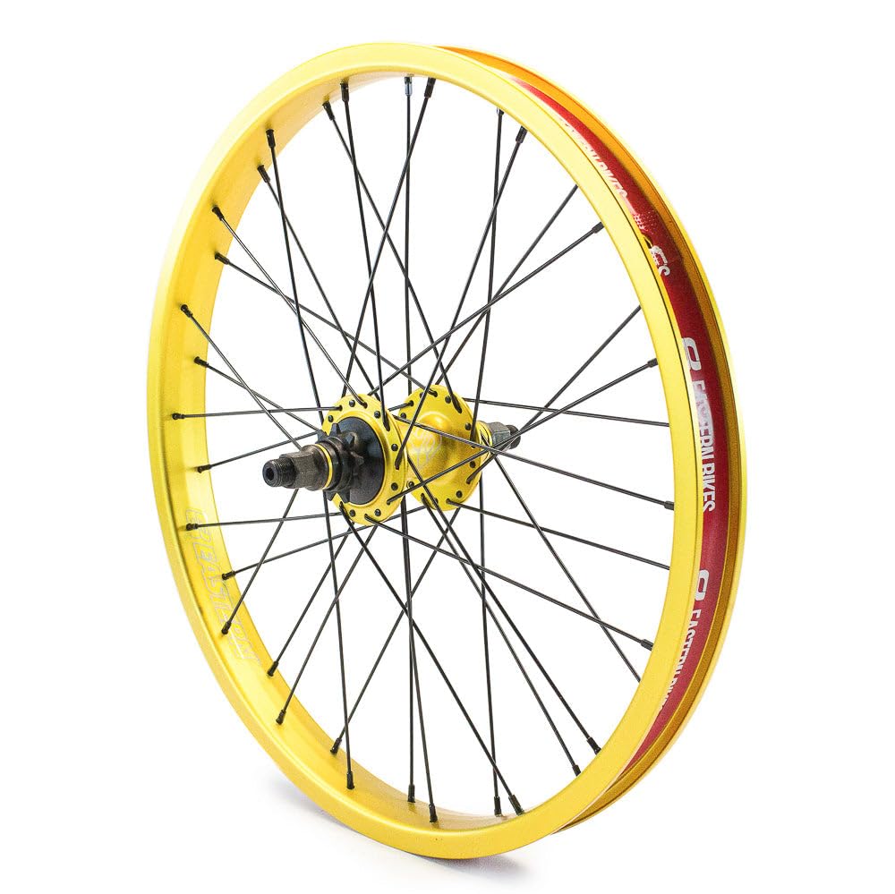 Eastern Bikes Buzzip Rear 20-inch BMX Wheel 14mm Axle, 36H, 9T (Gold)