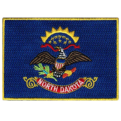 North Dakota State Flag Embroidered Patch Iron-On ND Emblem