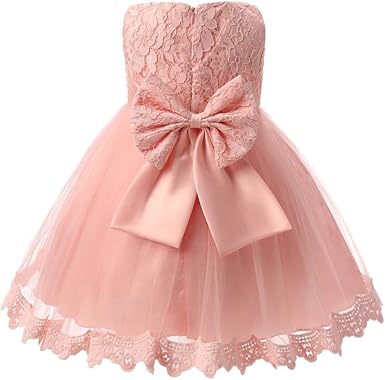 Nuevo Bebé Vestido bebe bautizo Princesa Fiestas Boda para Niñas Vestidos  Elegantes de Noche Flor sin Mangas con Bowknot Blanco/8-10 años: Amazon.es:  Ropa