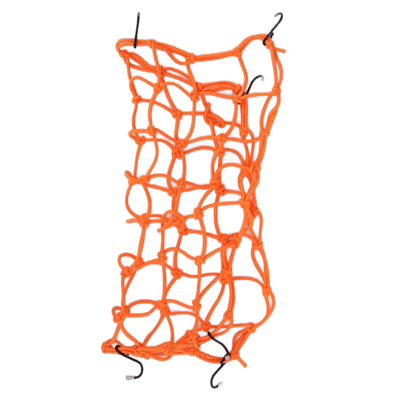 Kuuleyn Motorcycle Helmet Mesh Net, Helmet Storage Net, Motorcycle Helmet Mesh Latex Filament for Electric Vehicles Sports Cars Offroad (B (Fluorescent Orange))