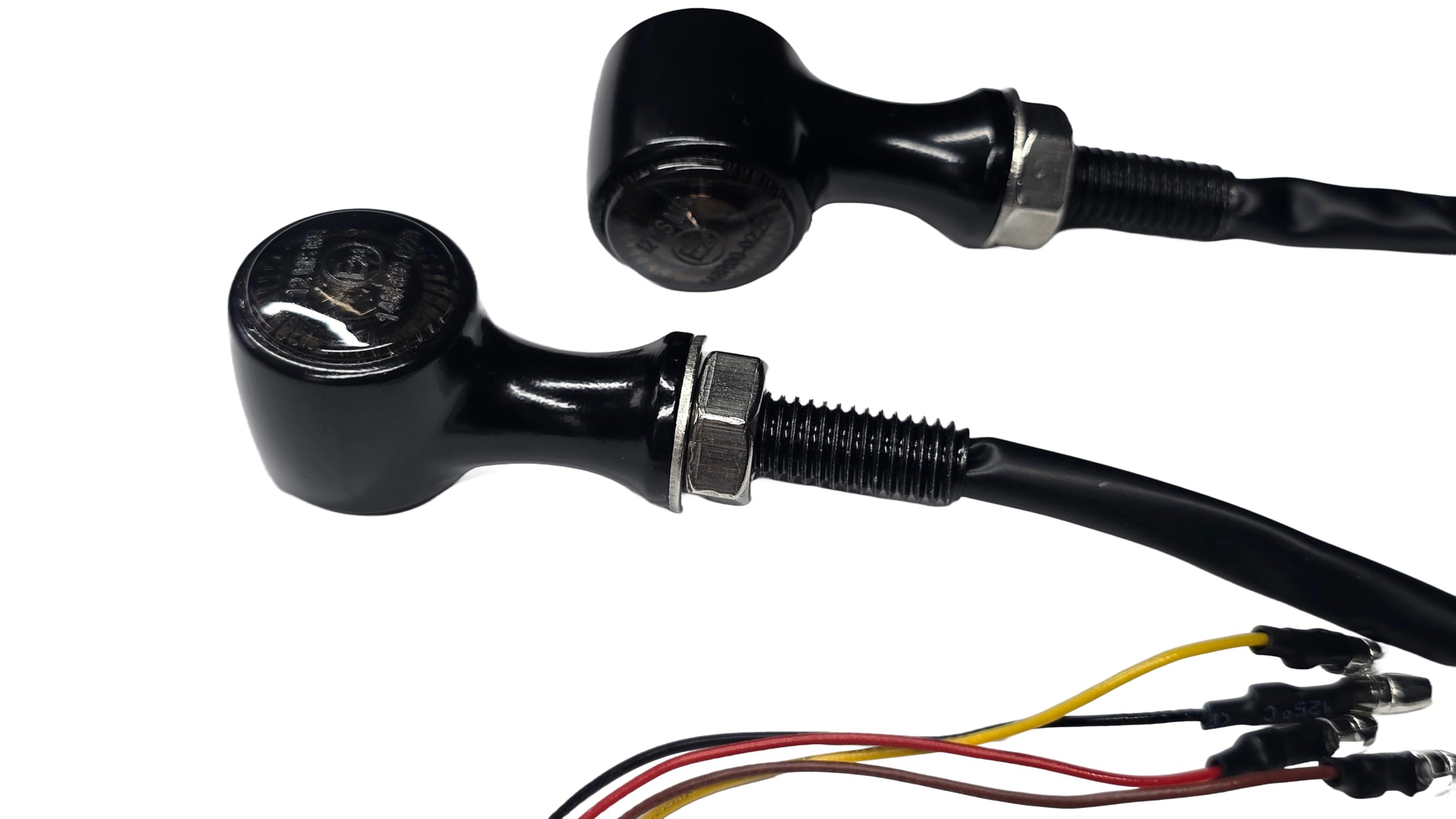 Morax ® 3in1 LED Motorrad Blinker Rücklicht Fahrlicht 12V 2 Stück Universal Scooter Quad Supersportler Streetfighter E-Prüfzeichen Aluminiumgehäuse, Schwarz Getönt Motorcycle Taillight