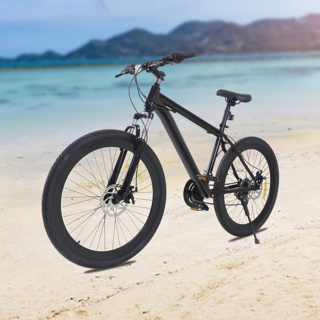 Fahrrad Mountainbike Premium Siebenteiliges Positionierschwungrad Fully FüR Jungen MäDchen Damen Herren Herrenrad Damenrad Downhill Bike Scheibenbremse Bergsteiger StäNder 26Zoll 21Gang Sport & Freizeit