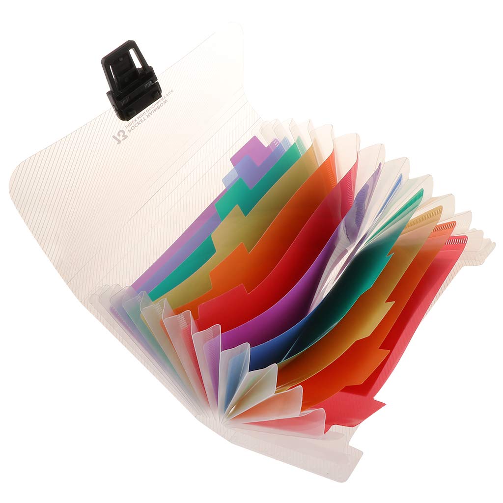 Mini A6 13 Pockets Expanding File Folder, Full-Size Flexible Flap and Cord Closure Provide Added Security and Safe Transport-image-29