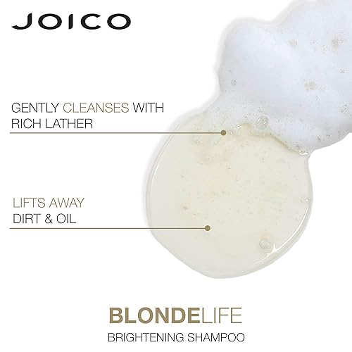 Miniatura 5 de Joico Champú y acondicionador iluminador Blonde Life  Para cabello rubio  Añade suavidad y suavidad  Sin sulfatos  Con aceite de monoi y tamanu