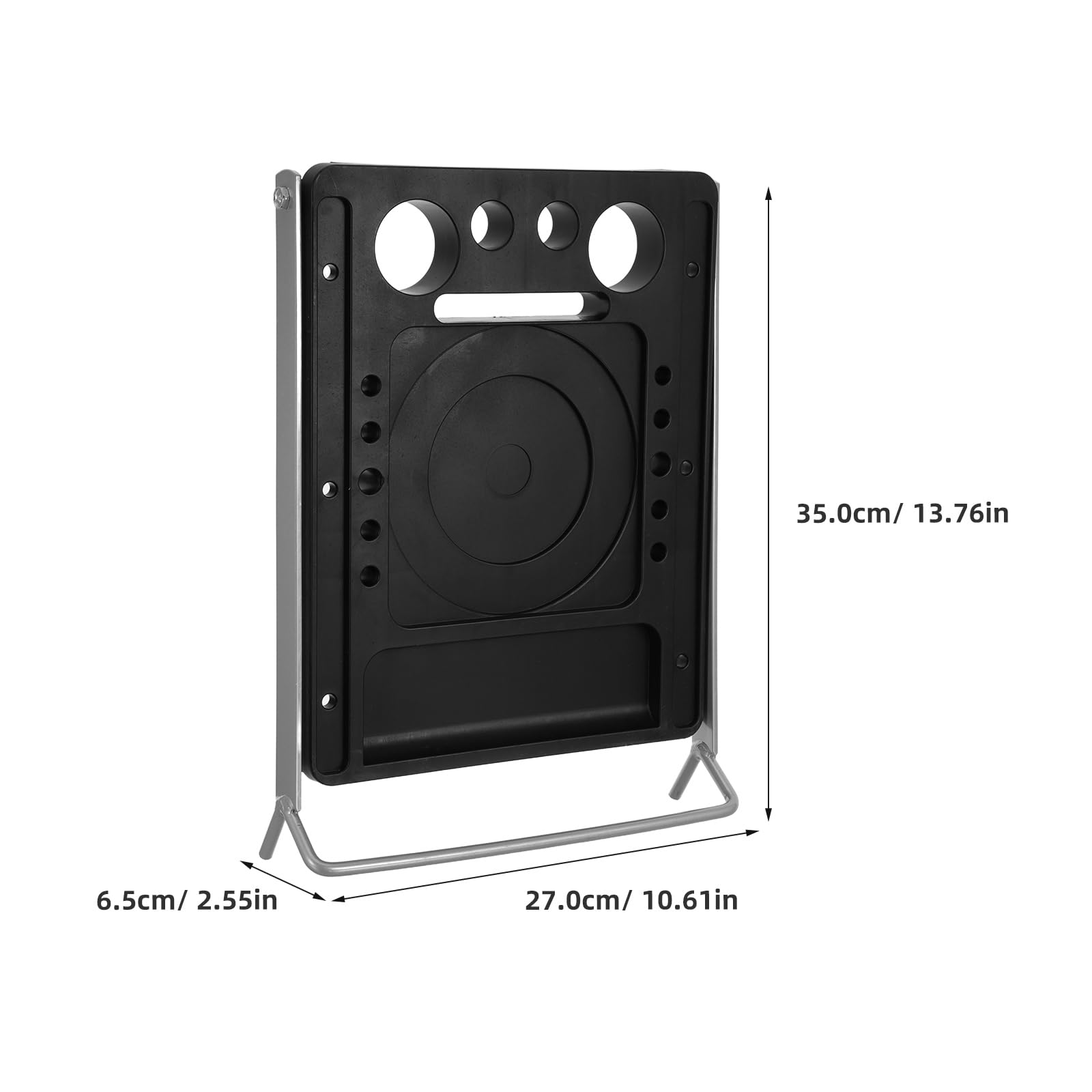 Accesorio Plataforma para Escalera Plegable 35x27 Cm Antideslizante Bandeja Portaherramientas Multifunción Compatible Escaleras cópicas Tijera para Mantenimiento y Jardinería