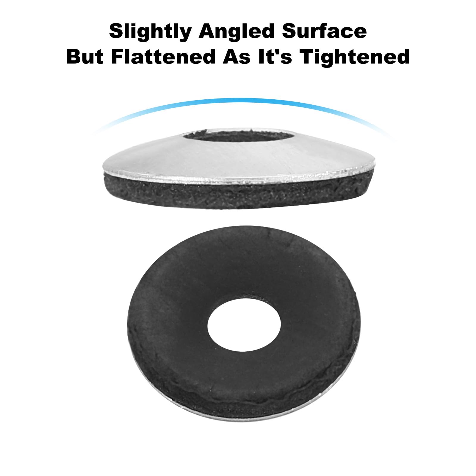PATIKIL 7/32"x5/8" Aluminum EPDM Bonded Sealing Neoprene Rubber Sealing Washers - Image 4