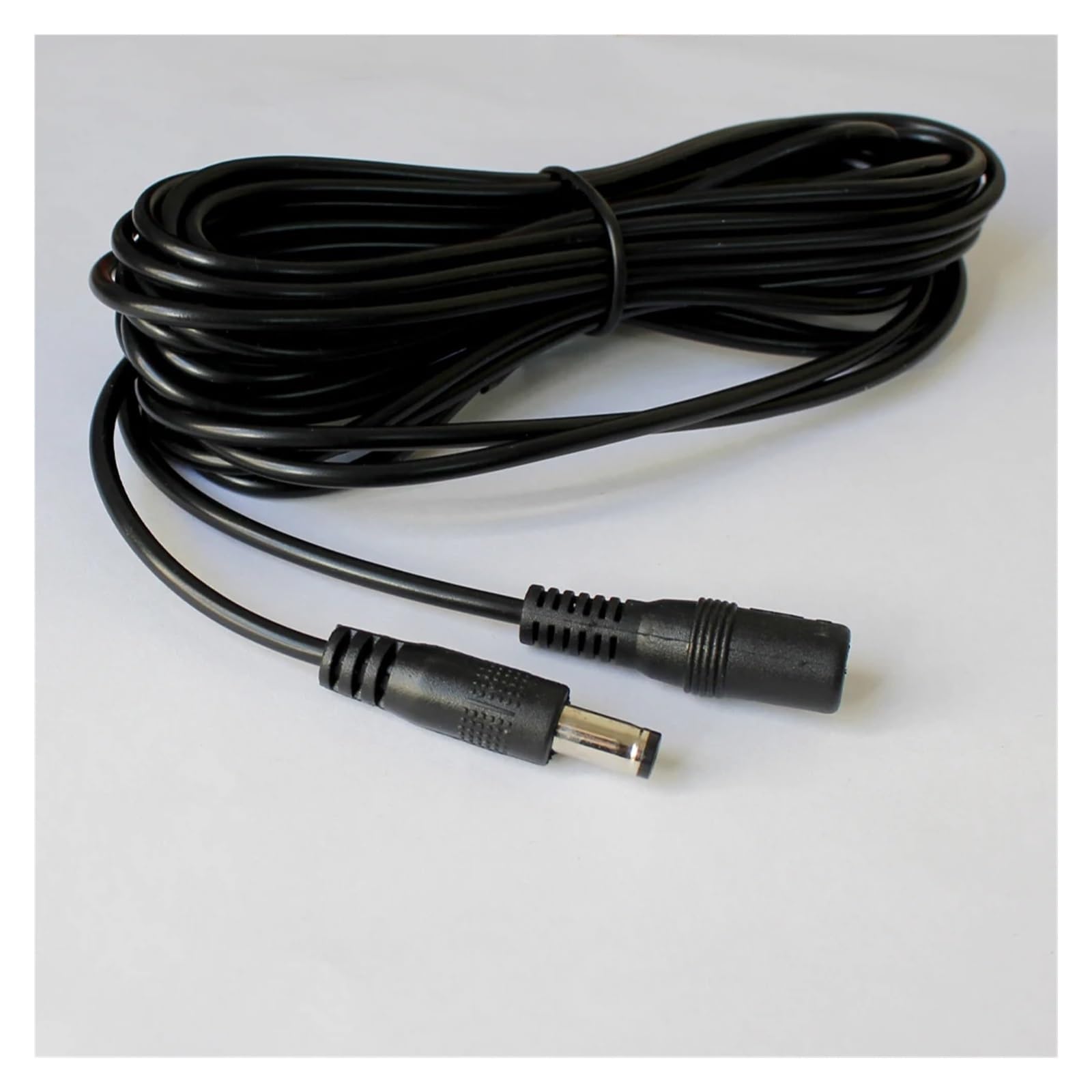 1 żeńskie na 2 męskie złącze kabla rozdzielacza zasilania DC DC5.5x2.1mm 18AWG 5m przedłużacz DC do taśmy LED światło kamera telewizji przemysłowej(5m DC Power Cable,5PCS)