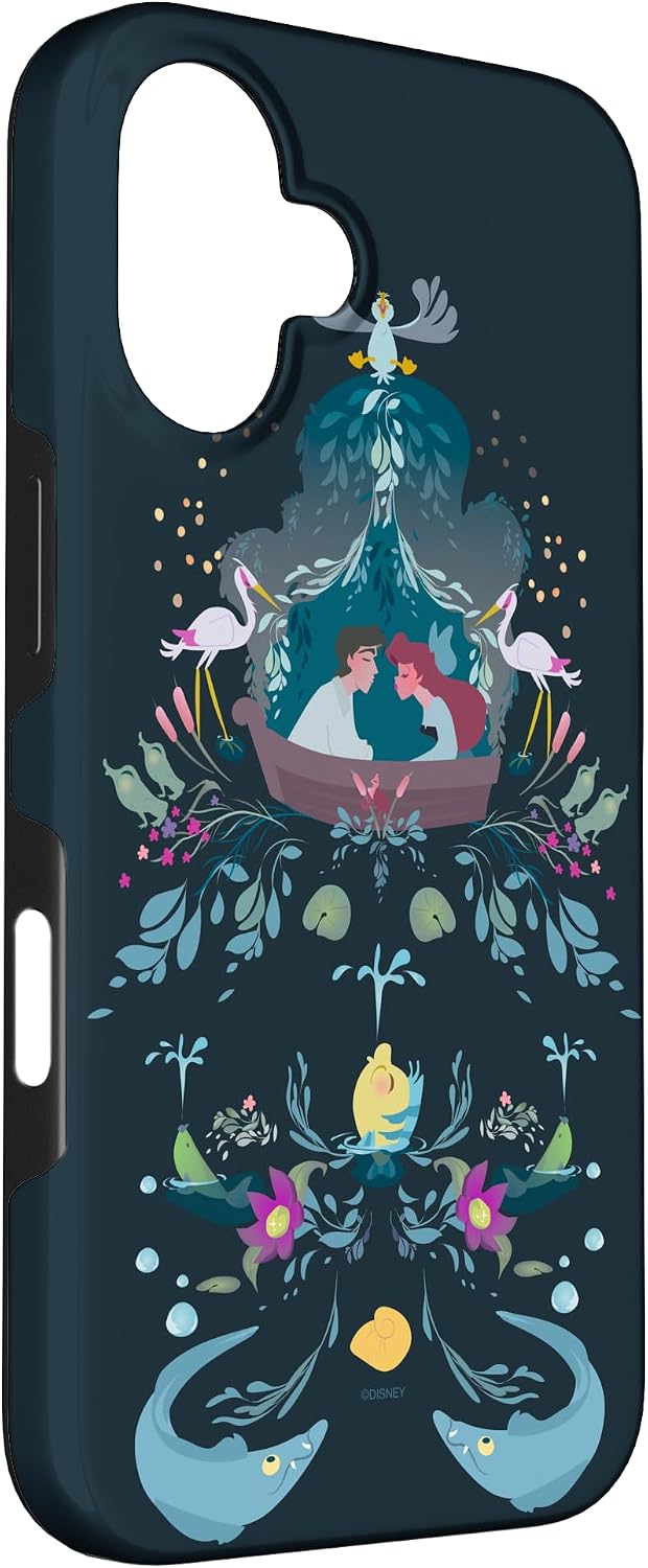 Disney The Little Mermaid Ariel Prince Eric Kiss The Girl Case for iPhone 16